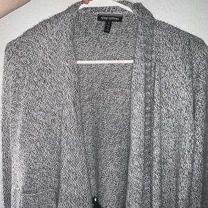 Small Grey And Black Cardigan